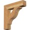 Ekena Millwork Funston Block Rough Sawn Bracket, Western Red Cedar, 4"W x 20"D x 20"H BKT04X20X20FST05RWR - alternate 1